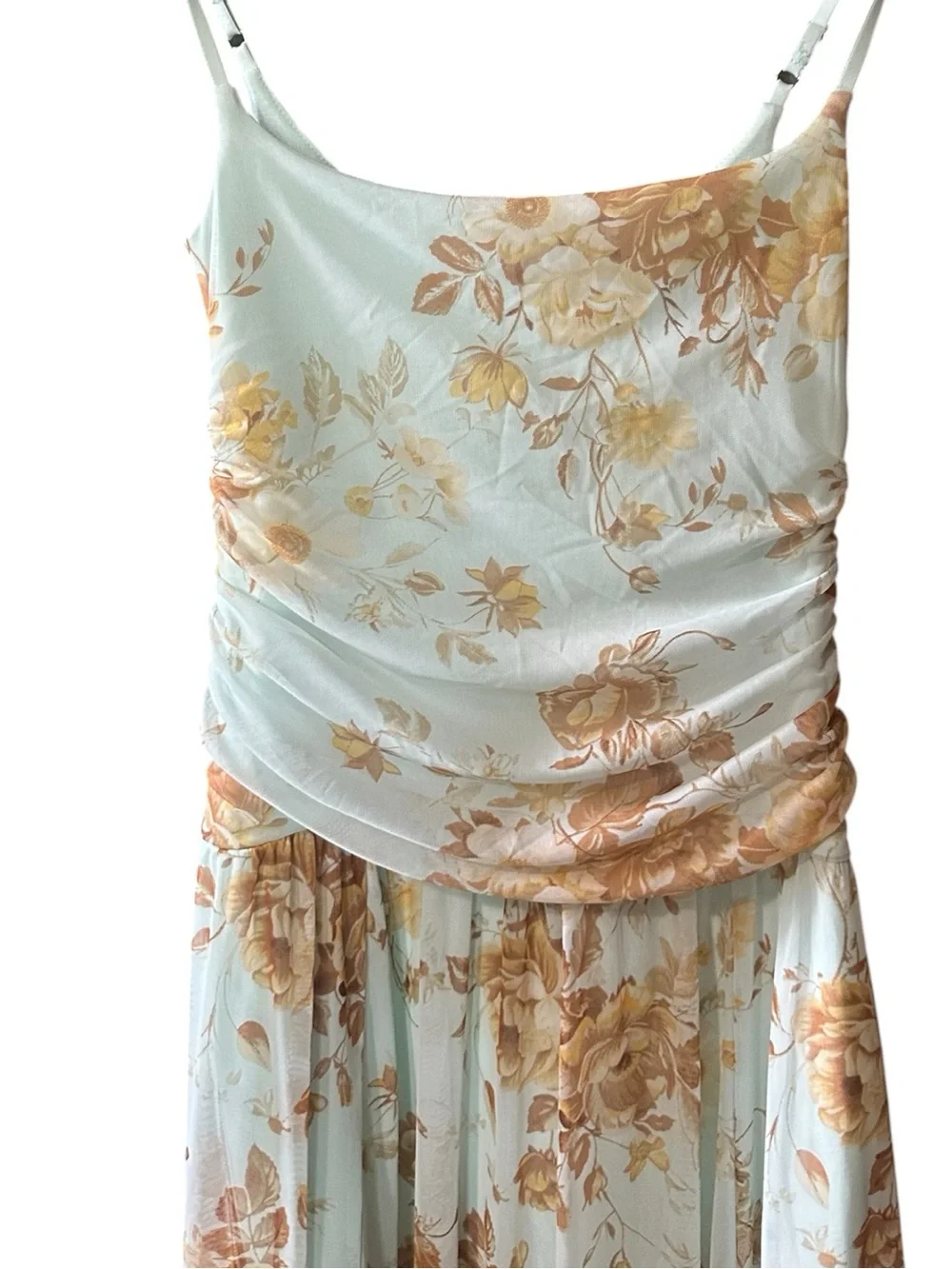 Abercrombie & Fitch Bra-Free Flowy Floral Sheer MIidi-Maxi Dress Size S